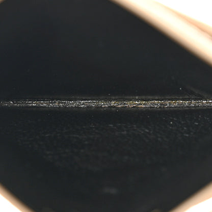 Saint Laurent Grain De Poudre Matelasse Chevron Monogram Credit Card Case Nude Powder 5 of 9