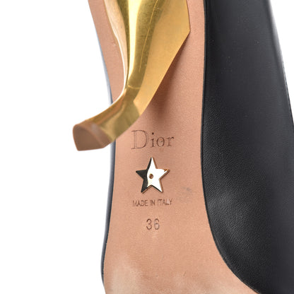 Christian Dior Calfskin D-Sculpture Pumps 36 Black 7 of 19
