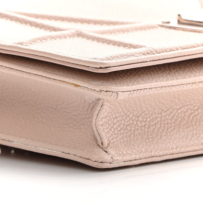 Christian Dior Grained Calfskin Diorama Wallet on Chain Pouch Nude 9 of 18