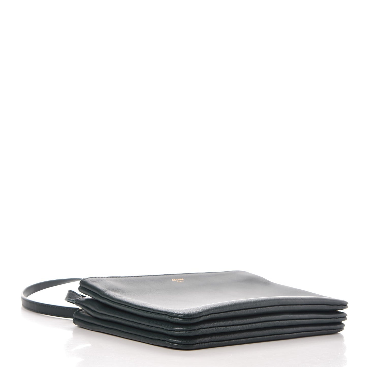 Lambskin Small Trio Crossbody Bag Dark Green