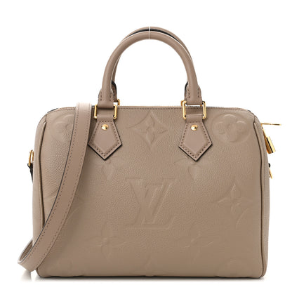 Louis Vuitton Empreinte Monogram Giant Speedy Bandouliere 25 Tourterelle 1 of 9