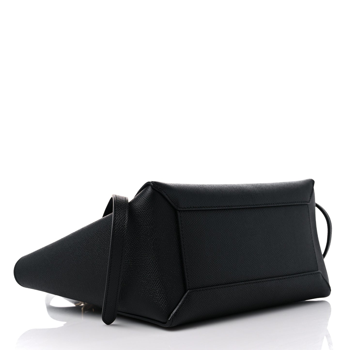 Grained Calfskin Micro Belt Bag Black