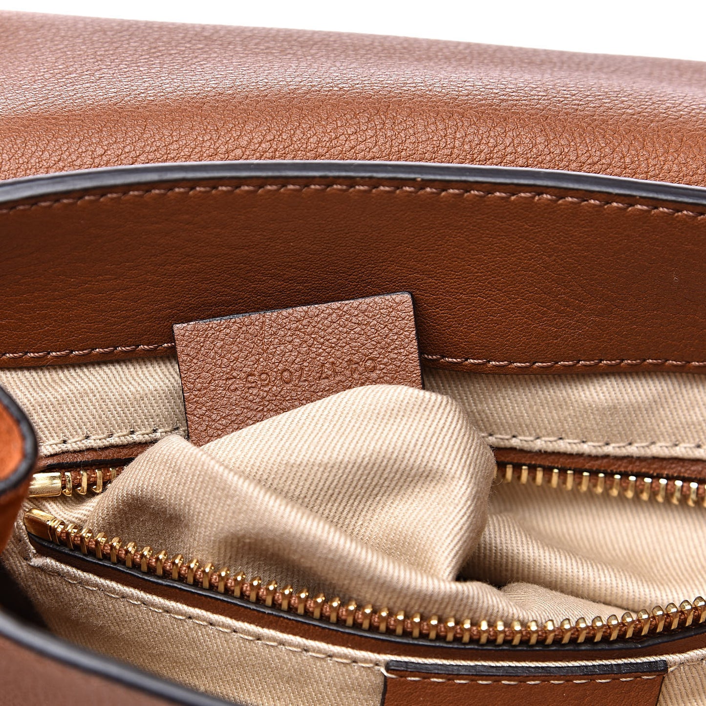 Suede Calfskin Medium Faye Backpack Tan