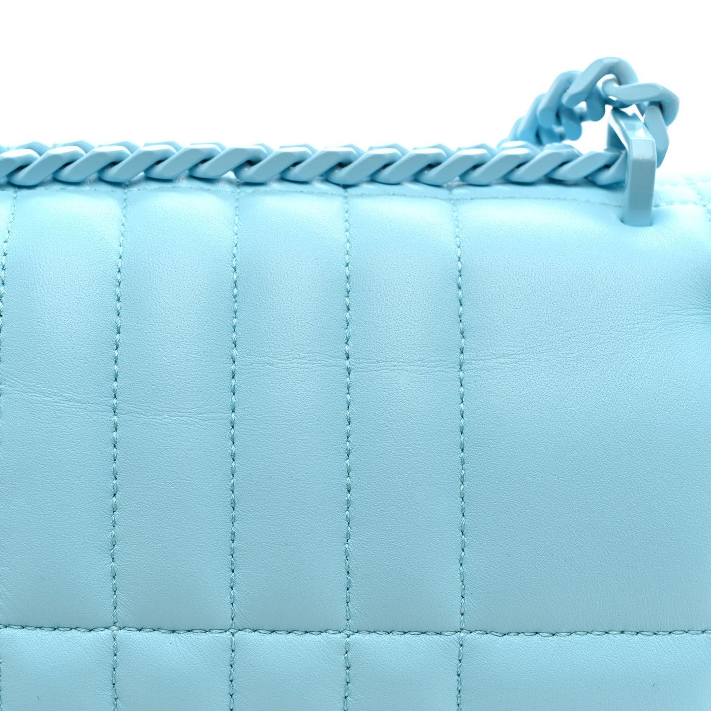 Lambskin Quilted Small Lola Bag Cool Sky Blue