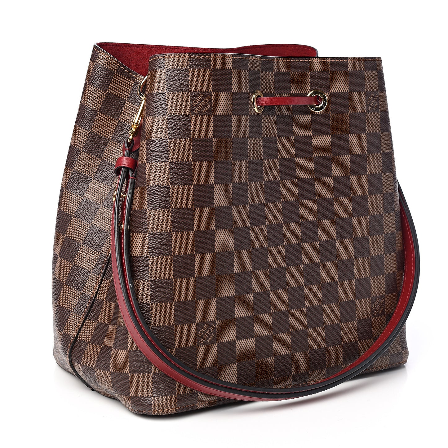 Damier Ebene Neonoe MM Cherry Berry
