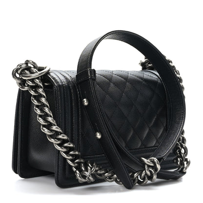 Chanel Caviar Quilted Small Boy Flap Black 3 of 10