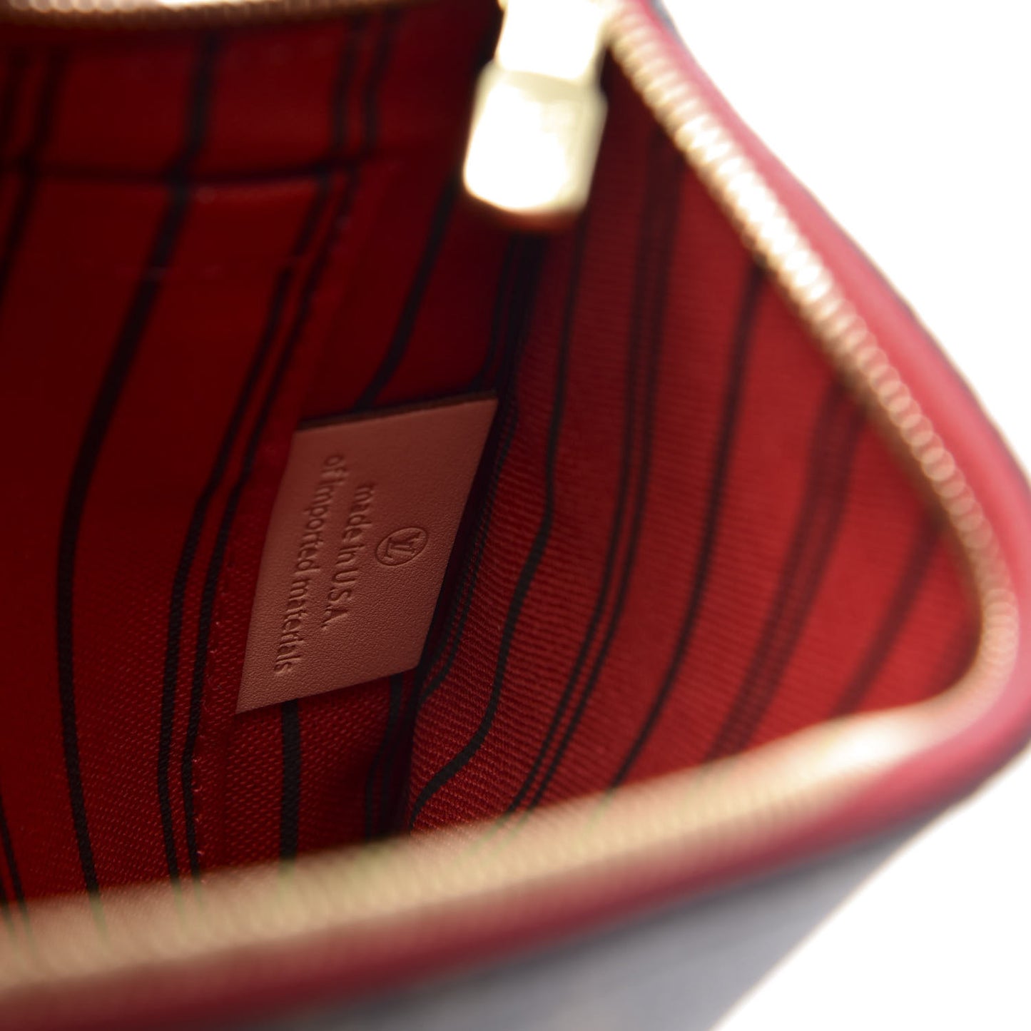Monogram Neverfull MM GM Pochette Cherry