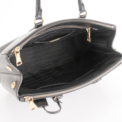 Prada Saffiano Large Galleria Double Zip Tote Black 5 of 8