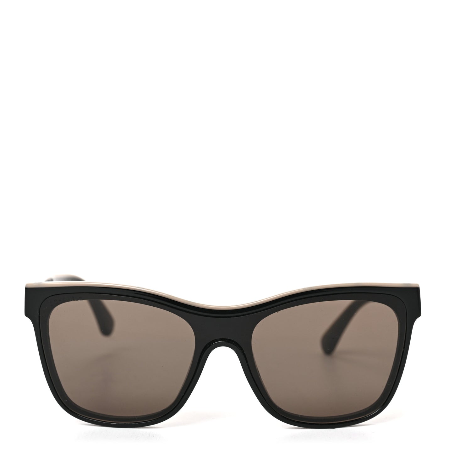 Acetate Logo Shield Sunglasses 5418 Black