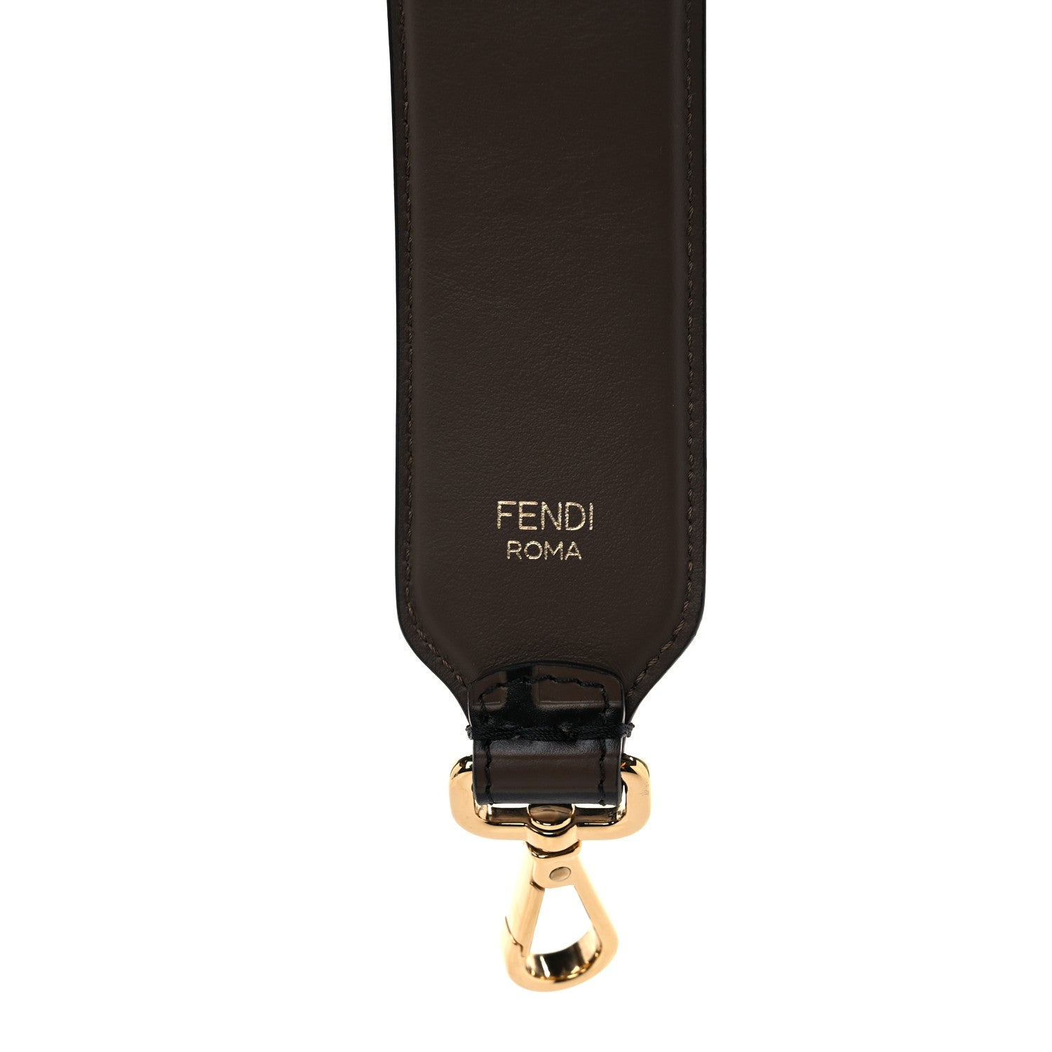 Fendi Calfskin FF 1974 Embossed Mini Strap You Maya Black 4 of 5
