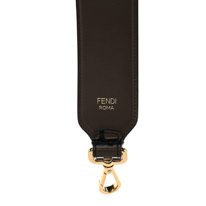 Fendi Calfskin FF 1974 Embossed Mini Strap You Maya Black 4 of 5
