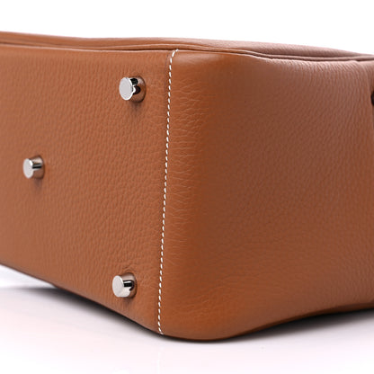 Hermes Taurillon Clemence Lindy 26 Gold 9 of 10