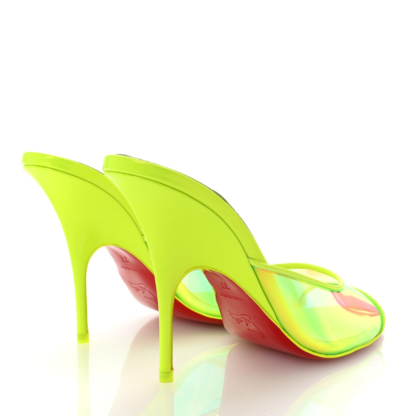 PVC Just Arch 100 Slide Sandals 37 Neon Yellow