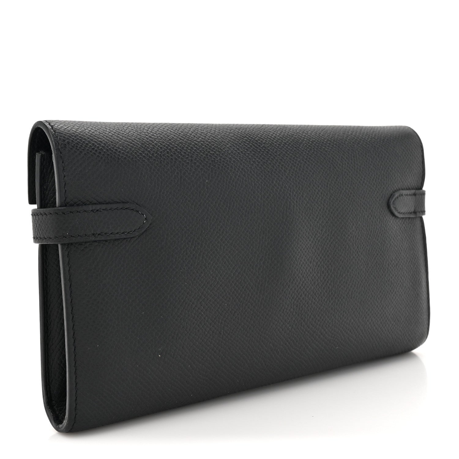 Hermes Epsom Kelly Longue Wallet Black 3 of 14