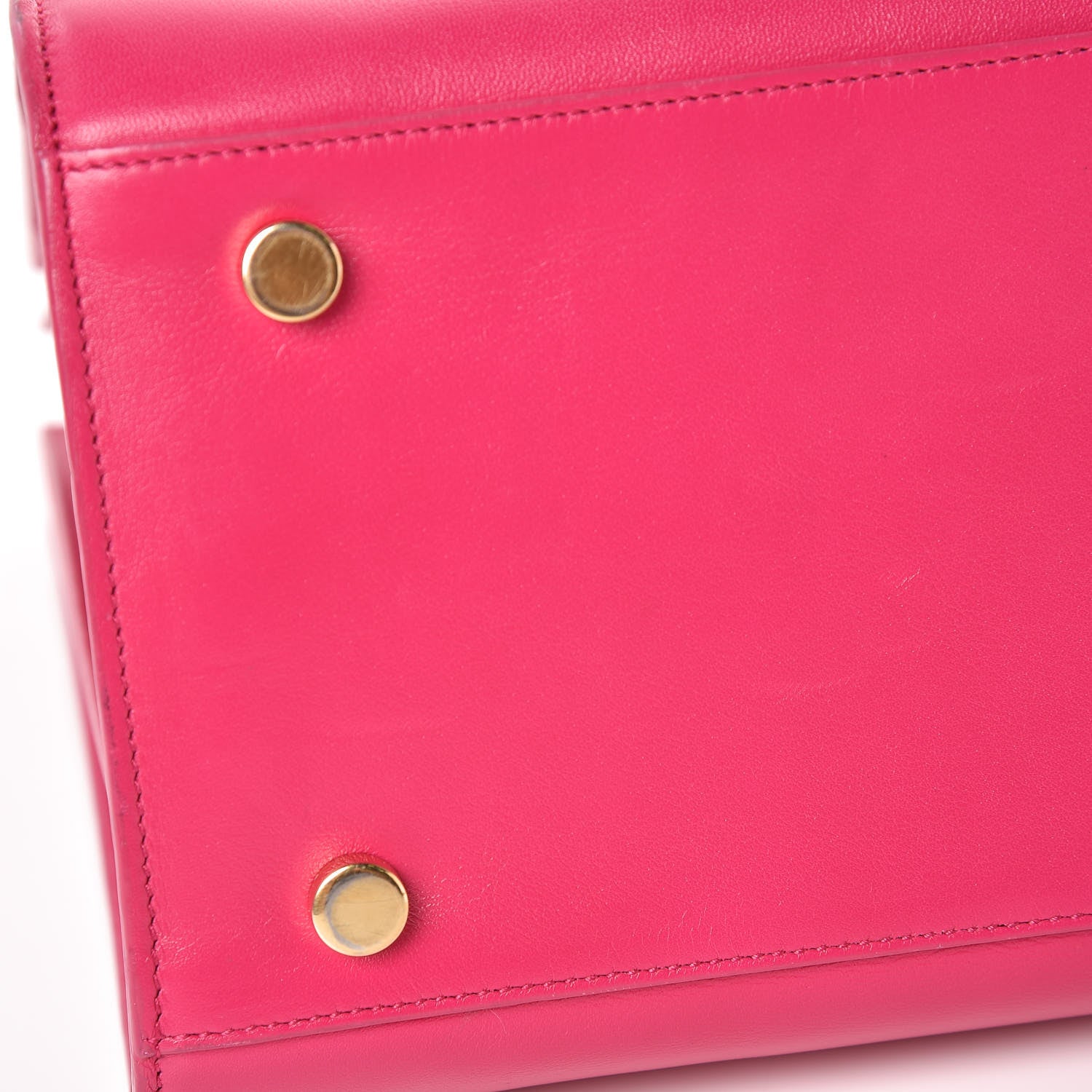Saint Laurent Calfskin Small Sac De Jour Lipstick Fuchsia 8 of 19