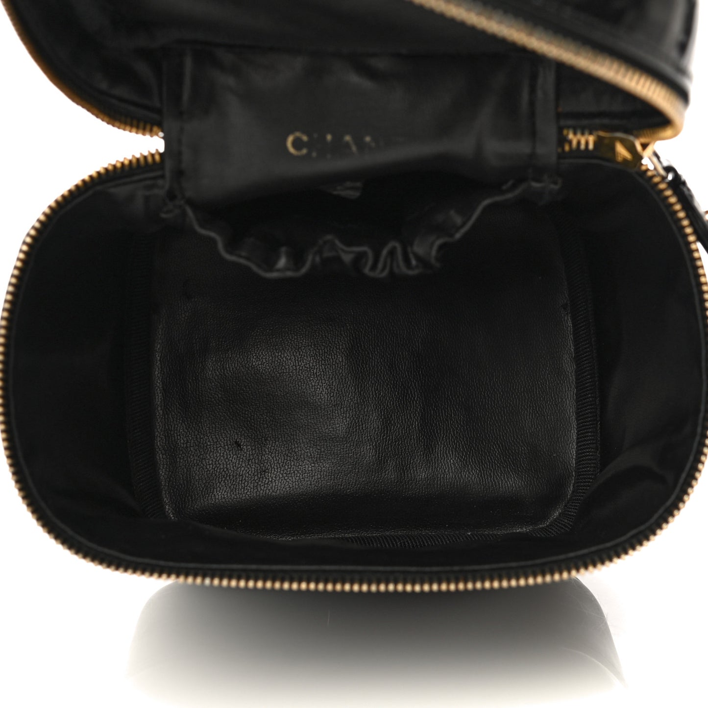 Patent Vanity Cosmetic Case Black