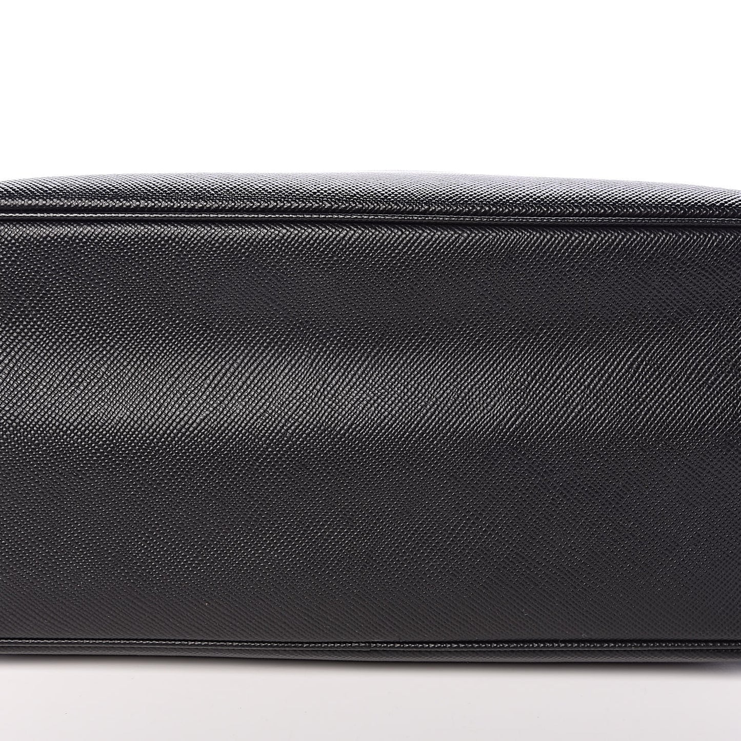 Saffiano Cuir Medium Double Bag Black Fuoco