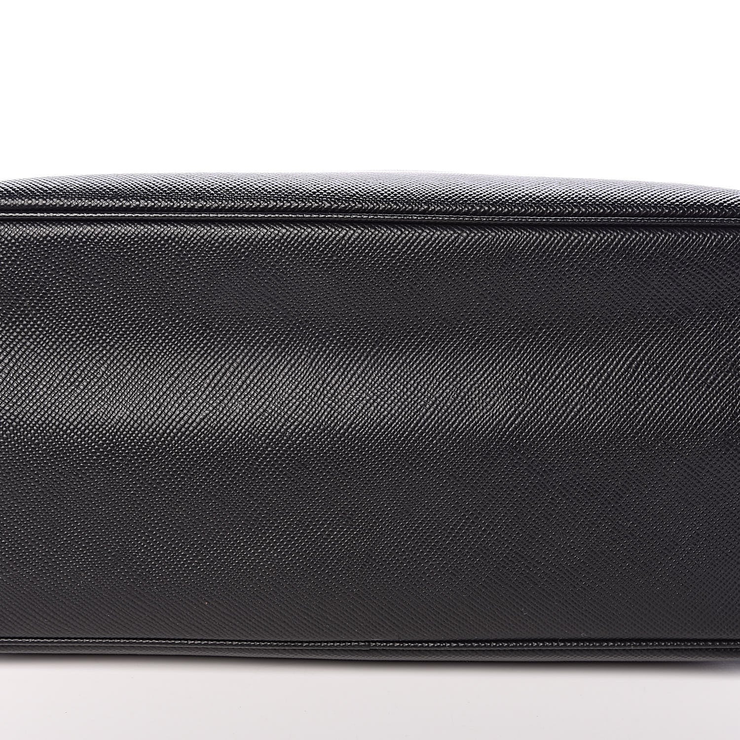 Prada Saffiano Cuir Medium Double Bag Black Fuoco 18 of 18
