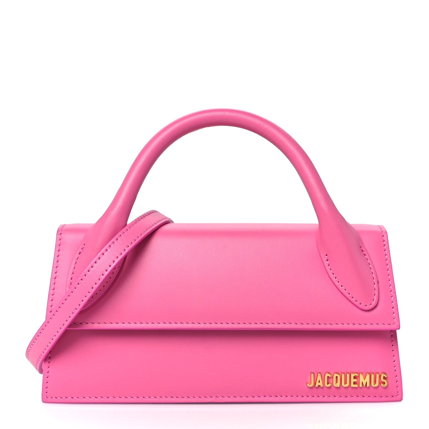 Jacquemus Smooth Calfskin Le Chiquito Long Pink 1 of 9