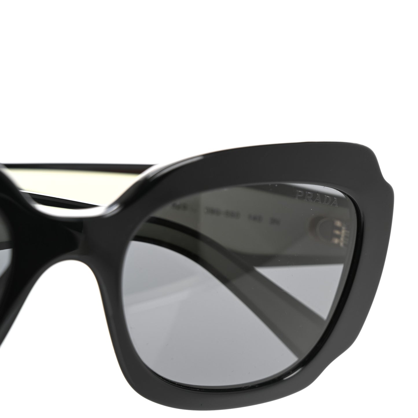 Acetate Square Sunglasses SPR 16Y White Dark Grey