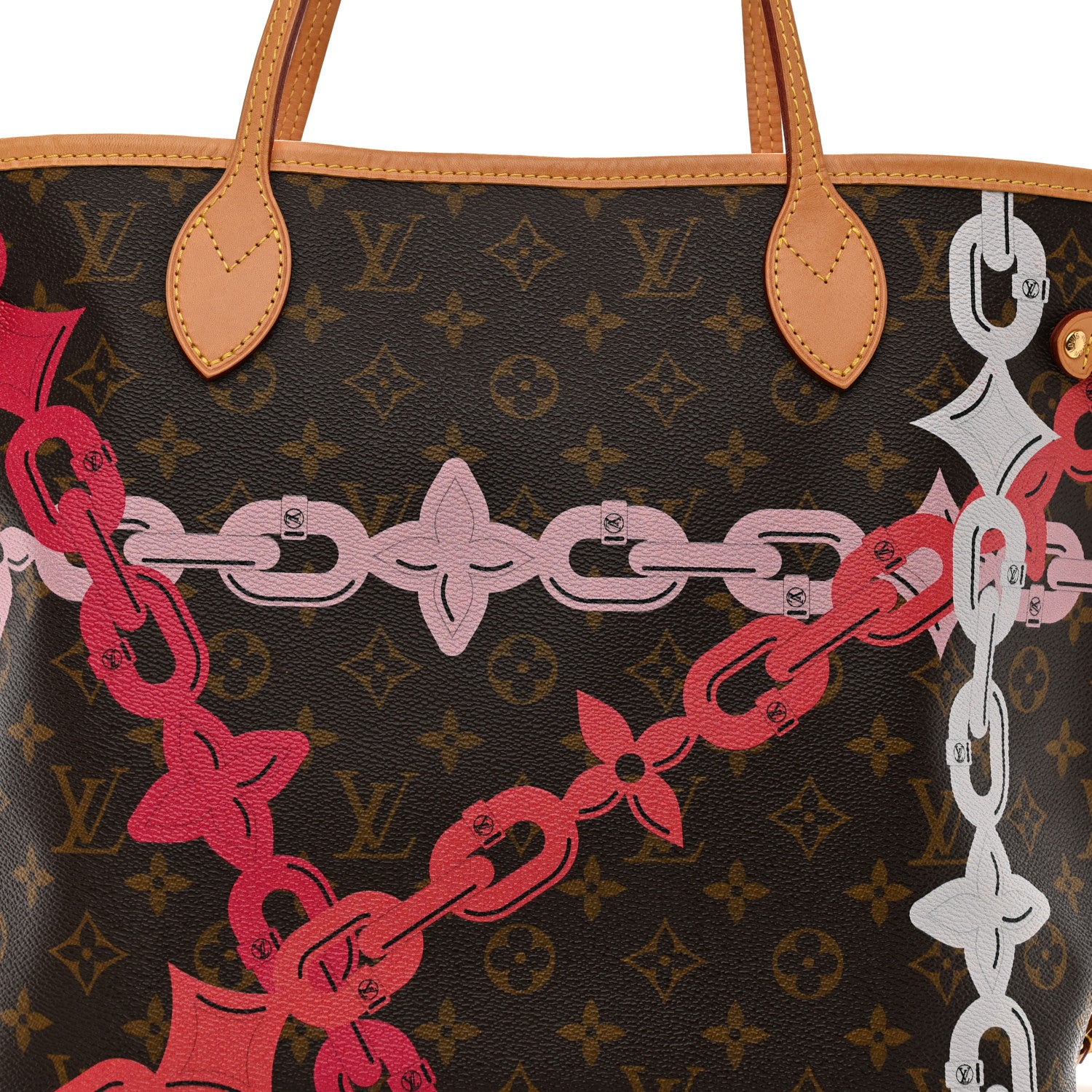 Louis Vuitton Monogram Bay Neverfull MM Rose Ballerine Poppy 7 of 11