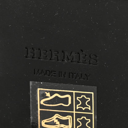 Hermes Glossed Calfskin Funk Ankle Boots 37.5 Black 6 of 6