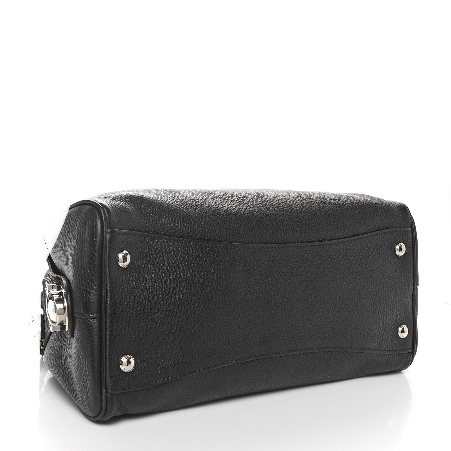 Prada Vitello Daino Bowling Bag Black 4 of 9