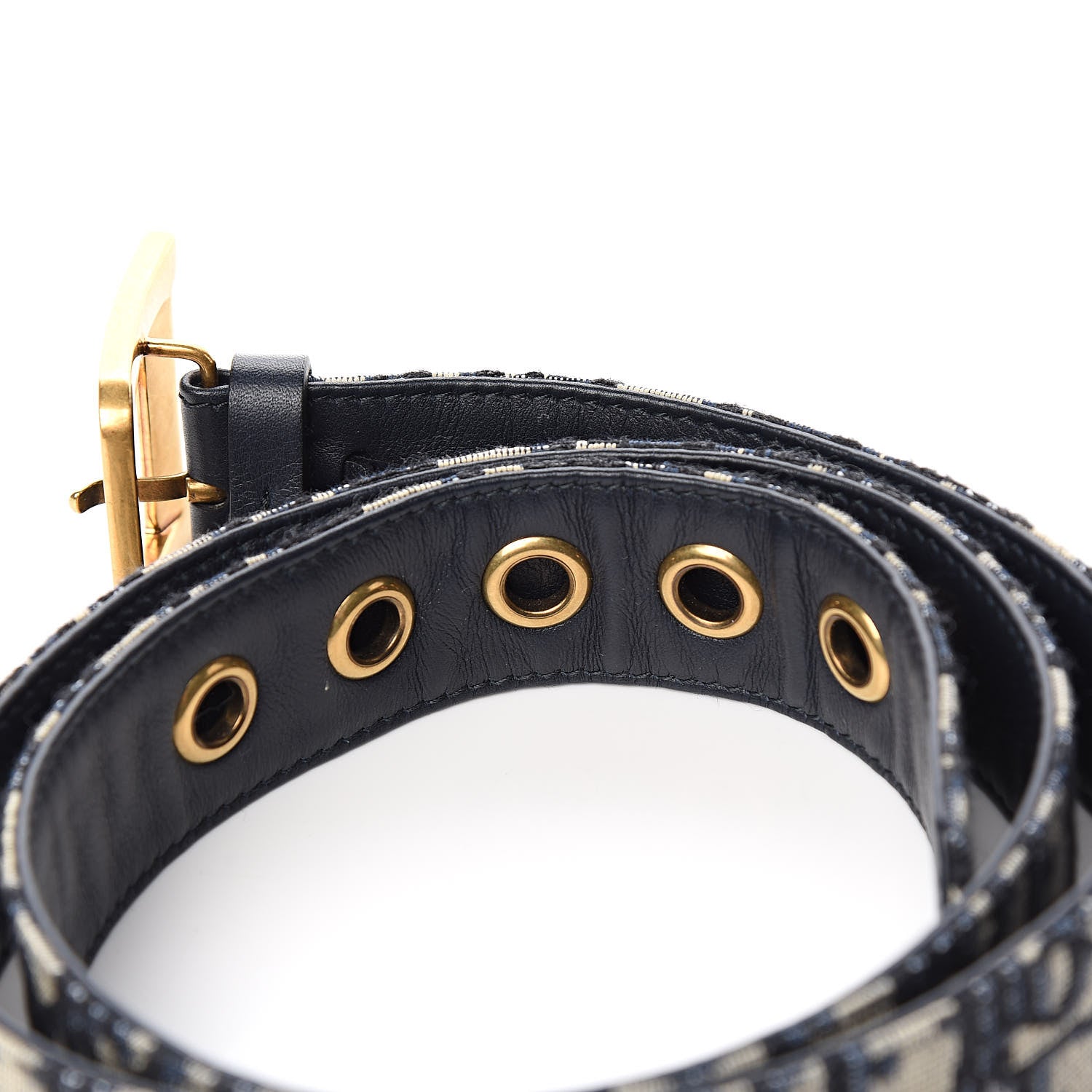 Christian Dior Oblique 35mm Diorquake Belt 90 Blue Multi 4 of 7
