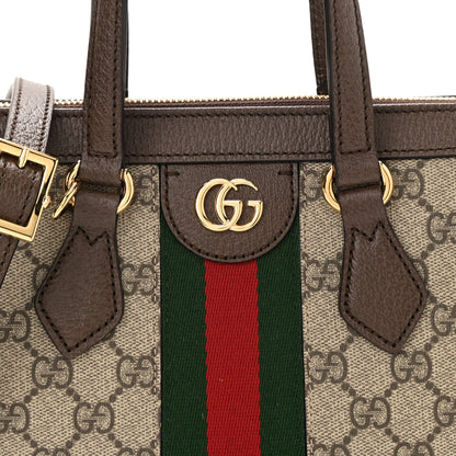 Gucci GG Supreme Monogram Small Ophidia Tote Bag Brown 8 of 10