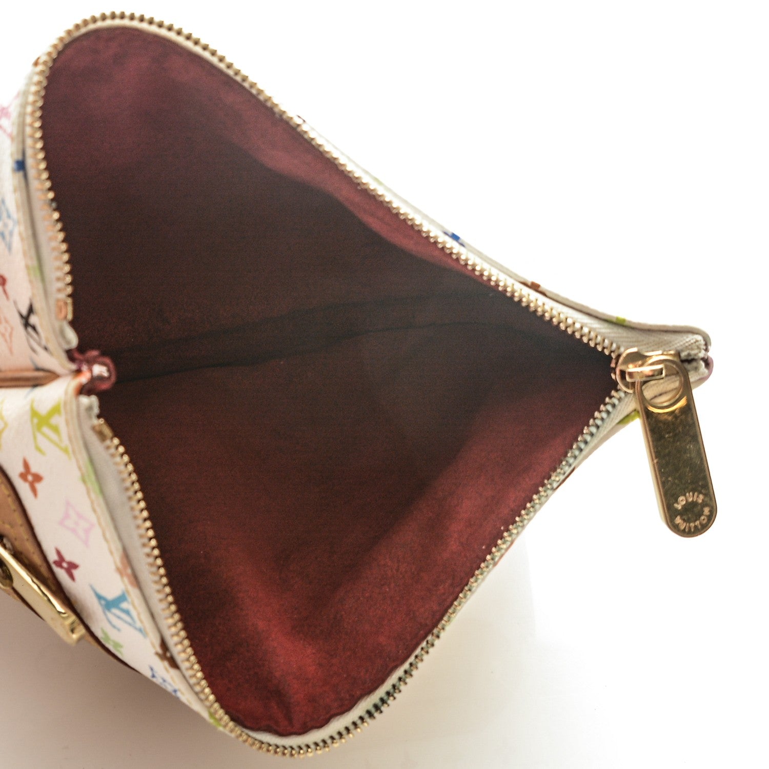 Louis Vuitton Monogram Multicolor Pochette Plate GM White 5 of 5