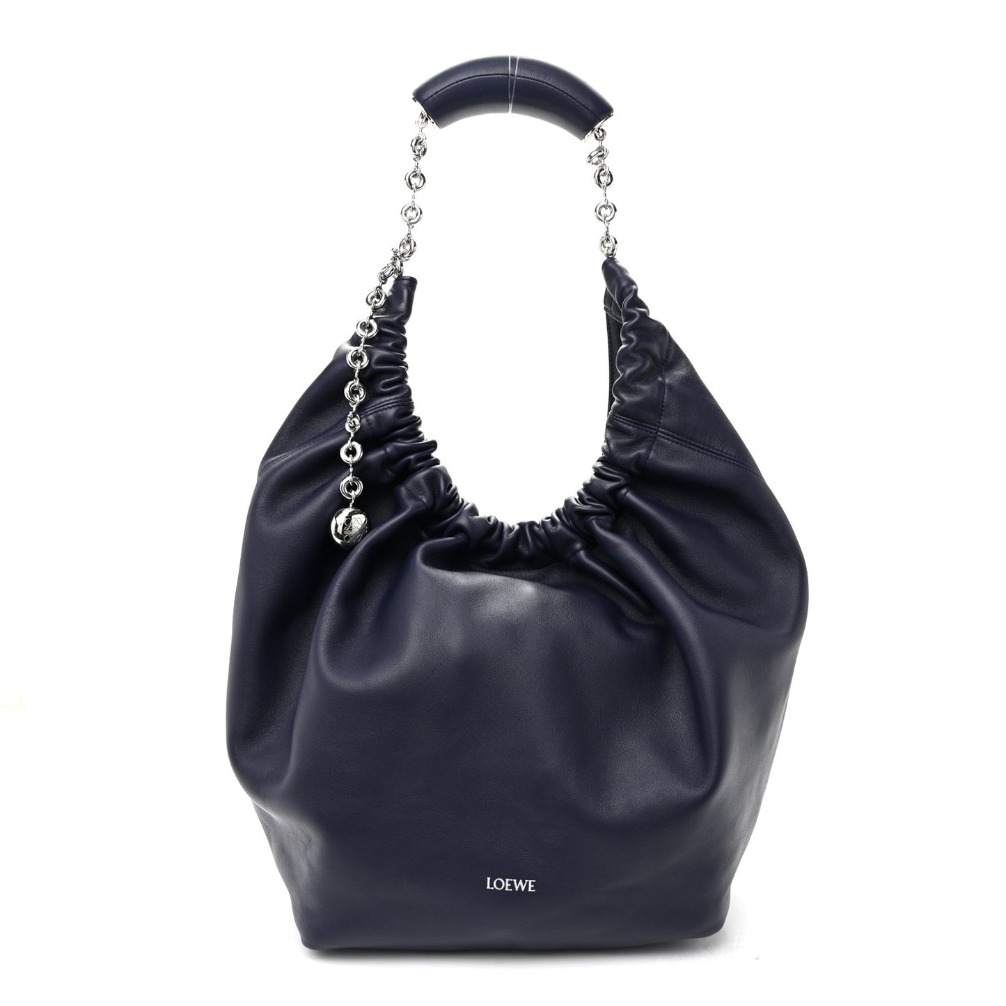 Nappa Small Squeeze Bag Abyss Blue