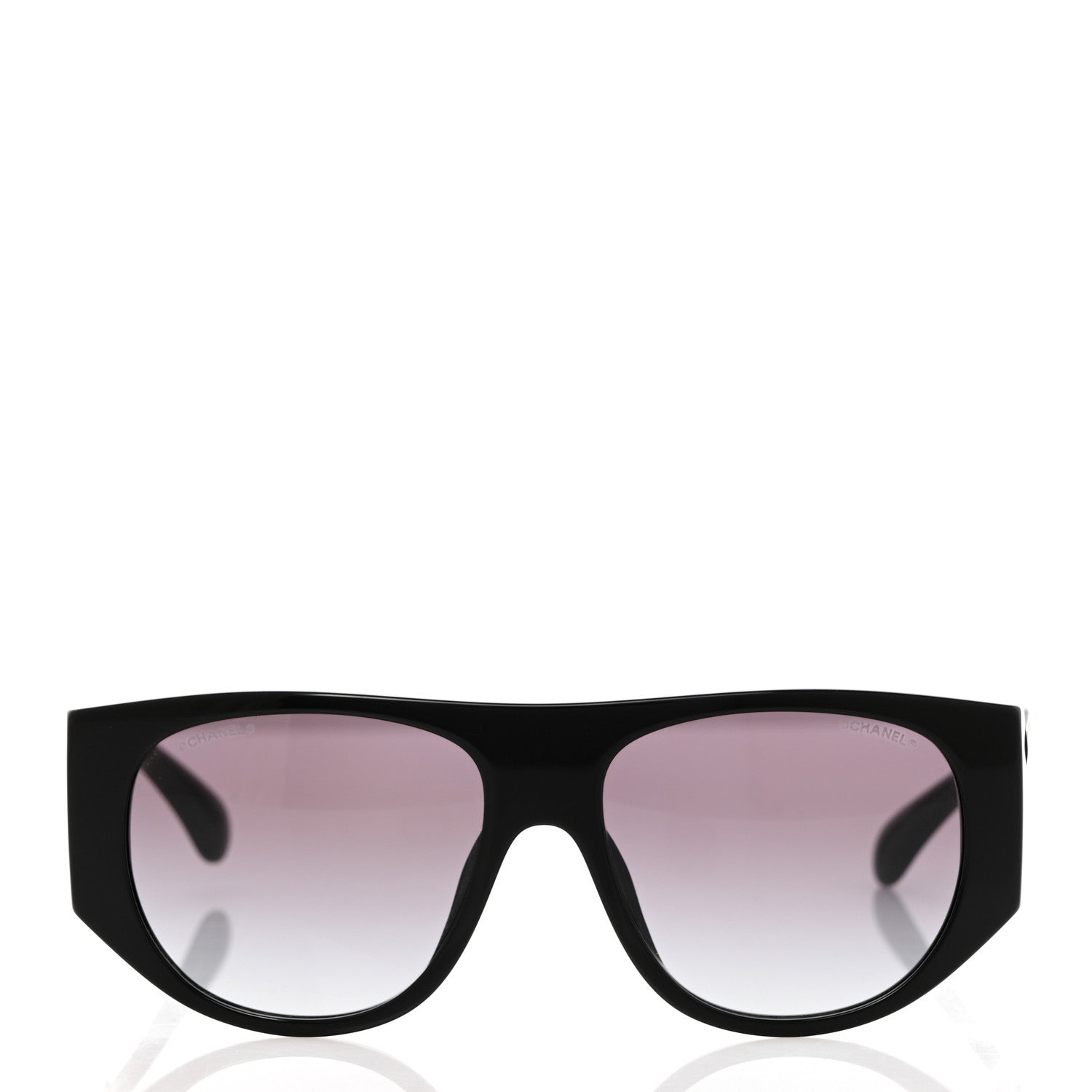 Chanel Acetate Quilted CC Pilot Sunglasses 71465 Black 2 of 8
