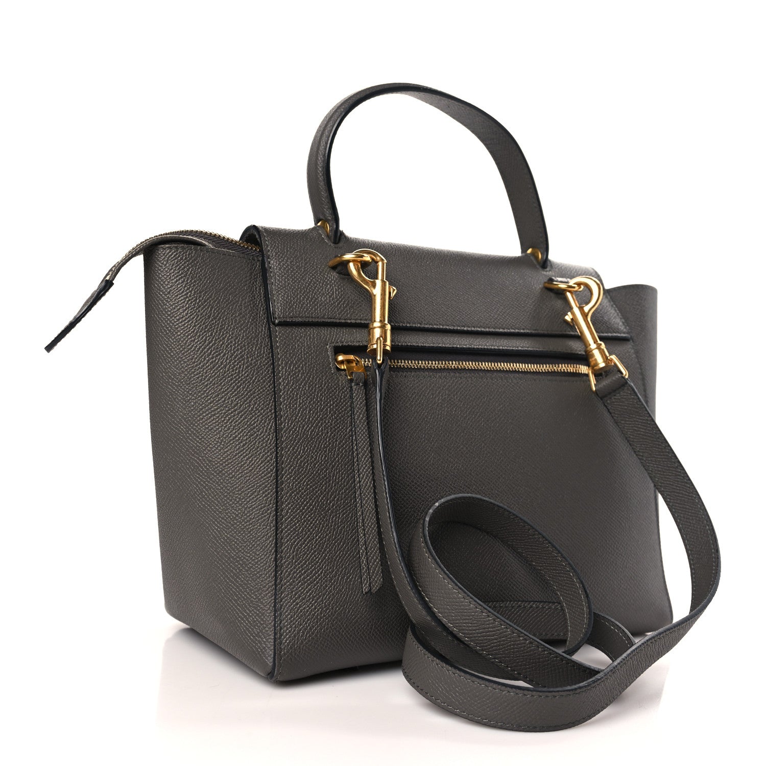 Celine Baby Grained Calfskin Micro Belt Bag Grey 3 of 9