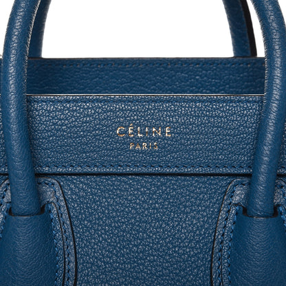 Celine Goatskin Nano Luggage Sea 9 of 9