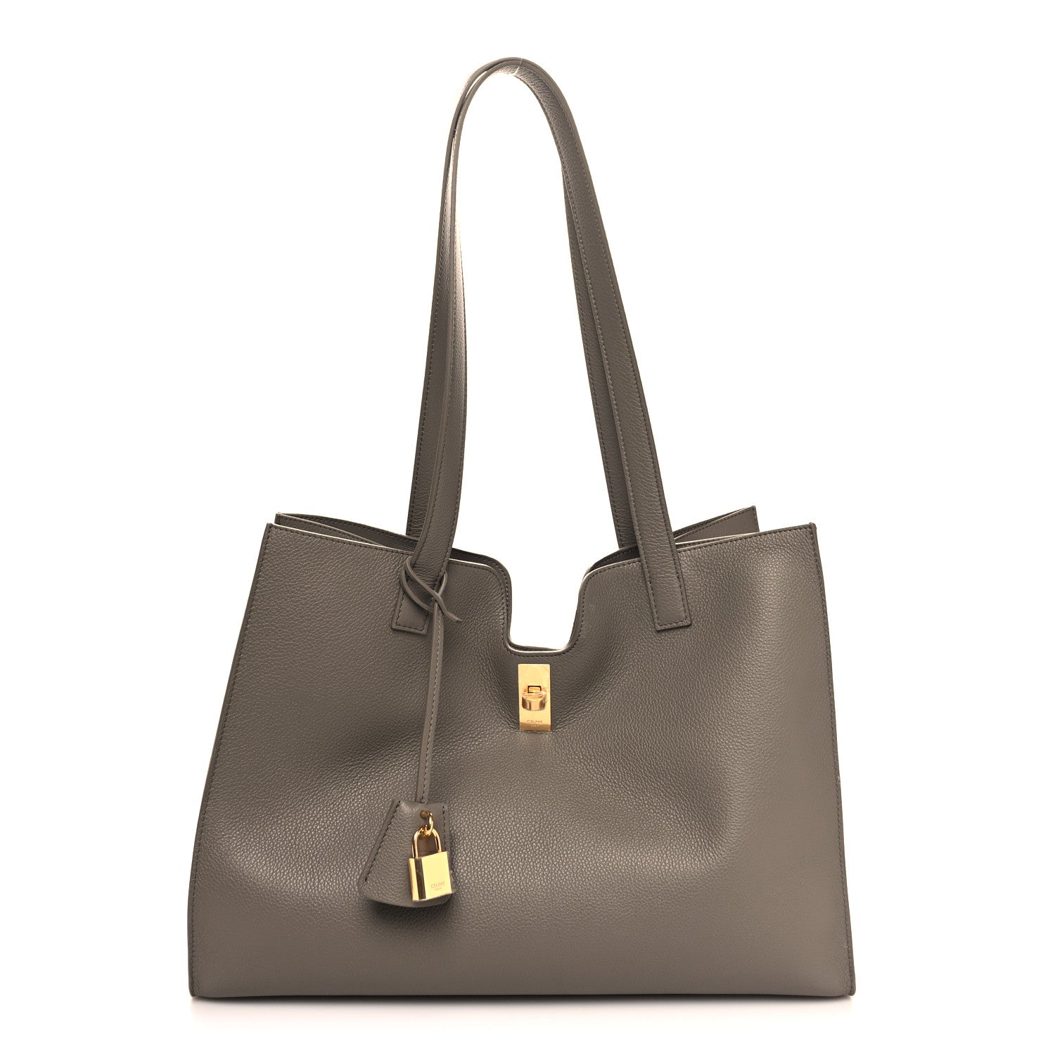Celine Supple Grained Calfskin Cabas 16 Bag Pebble 1 of 9