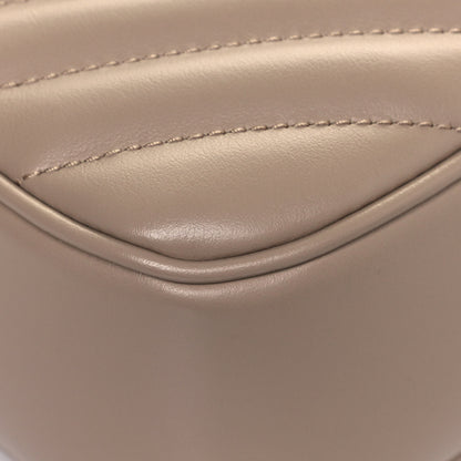Saint Laurent Calfskin Matelasse Monogram Lou Camera Bag Dark Beige 7 of 11