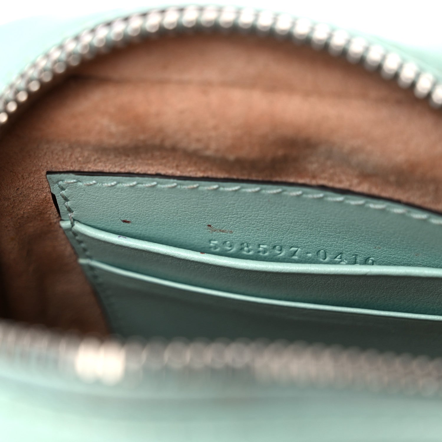 Gucci Calfskin Matelasse Mini GG Marmont Crossbody Bag Water Green 6 of 15