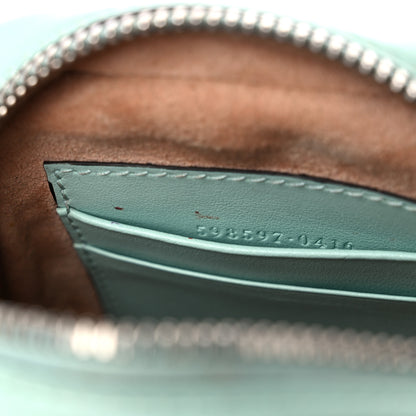 Gucci Calfskin Matelasse Mini GG Marmont Crossbody Bag Water Green 6 of 15