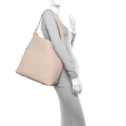 Louis Vuitton Grained Calfskin Low Key Hobo MM Limestone 2 of 13