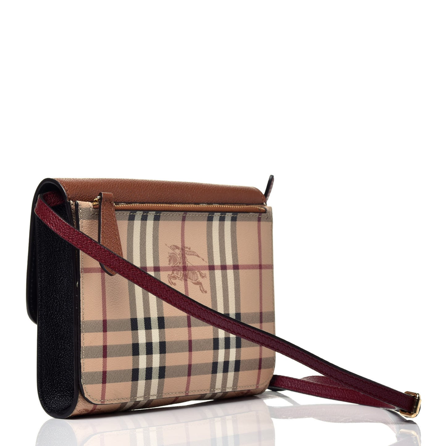 Haymarket Check Small Loxley Crossbody Bright Toffee
