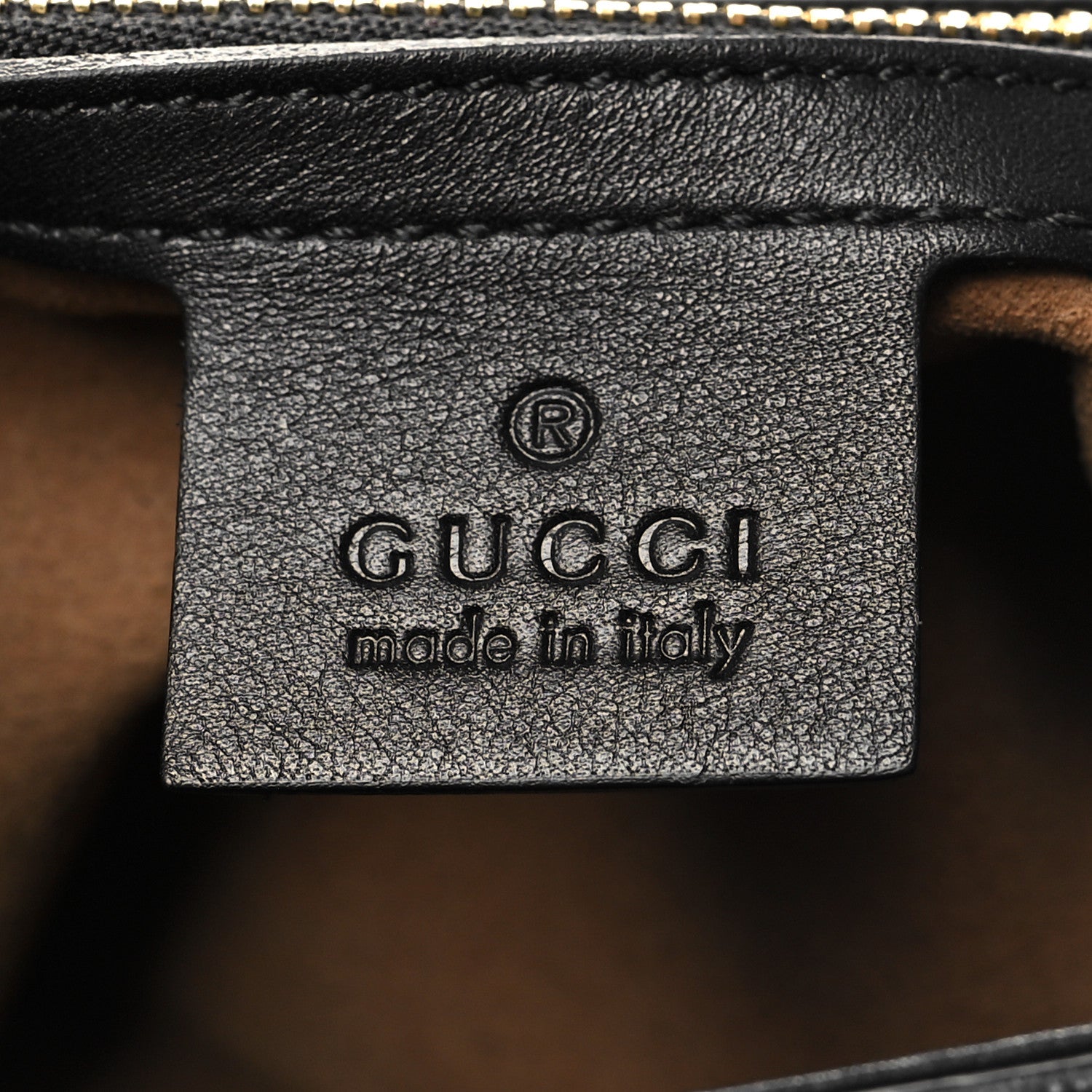 Gucci GG Supreme Monogram Calfskin Small Padlock Top Handle Bag Beige Black Cuir 6 of 15