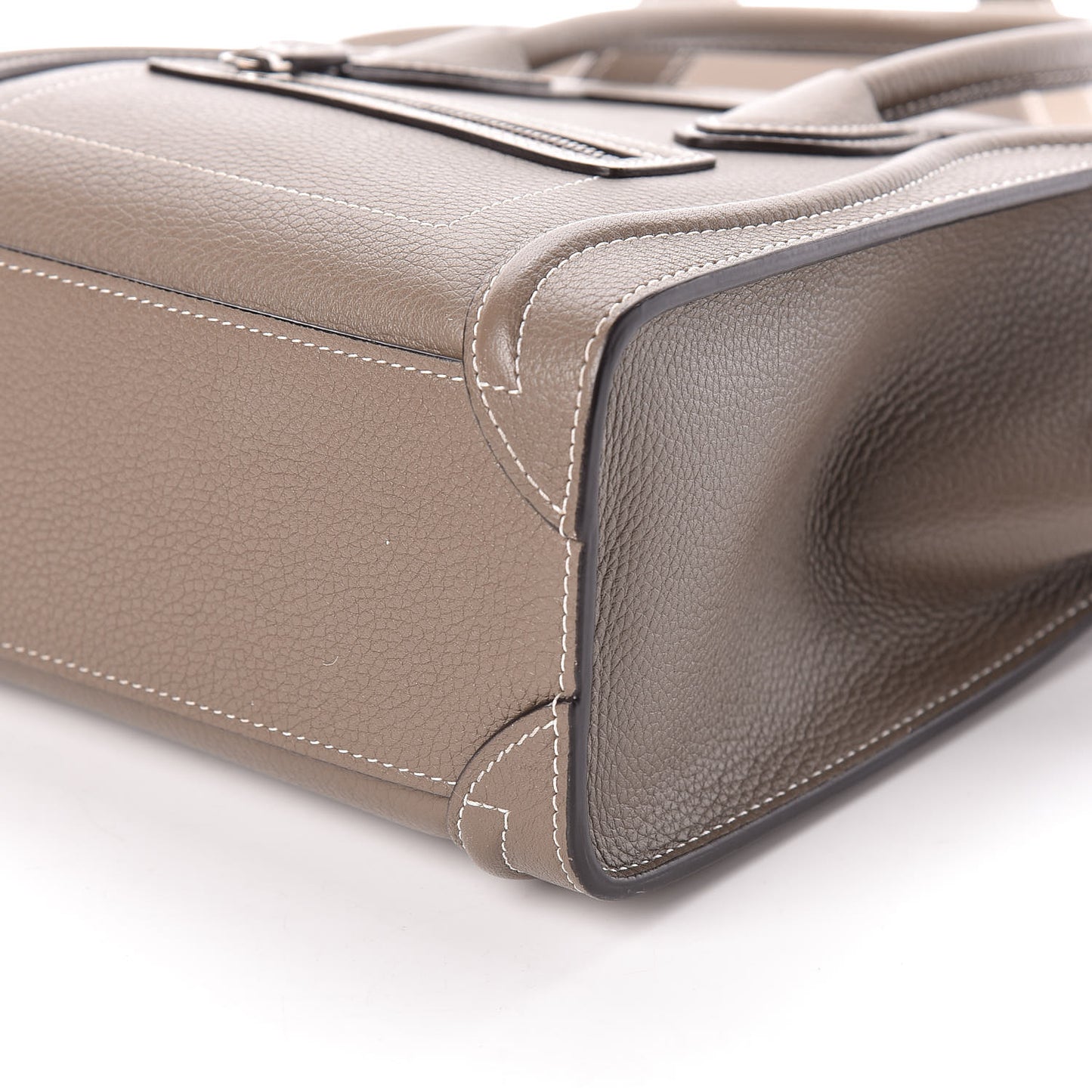 Drummed Calfskin Nano Luggage Souris