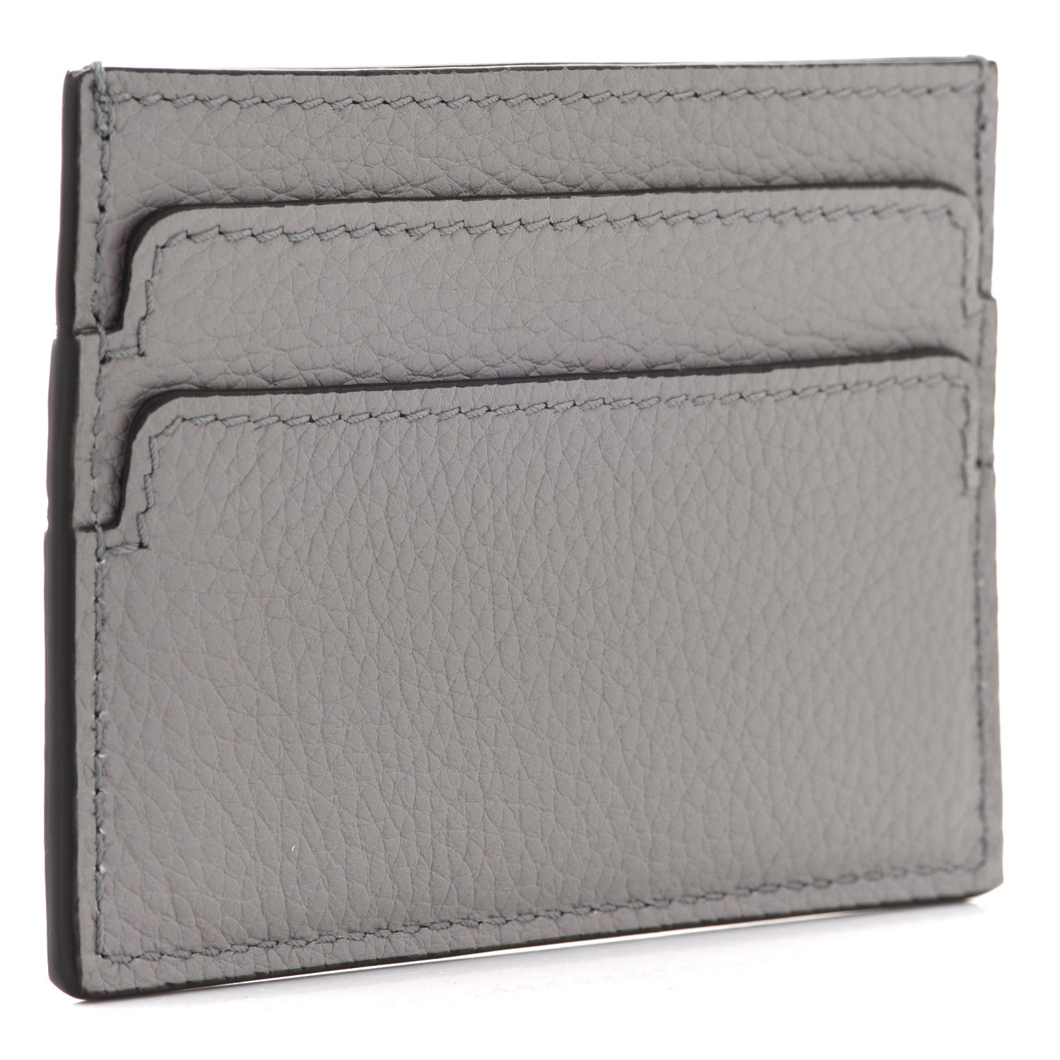 Alexander McQueen Calfskin Skull Card Holder Grey 3 of 9