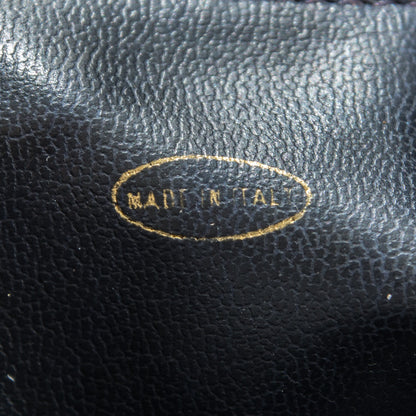 Chanel Lambskin Quilted CC Shoulder Bag Navy Blue 7 of 8