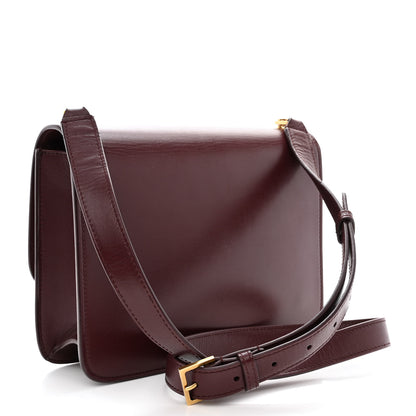 Saint Laurent Smooth Calfskin Le Carre Satchel Opyum Red 3 of 12
