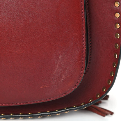 Chloe Calfskin Braided Small Hudson Shoulder Bag Sienna Red 13 of 20