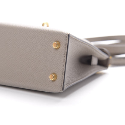 Hermes Epsom Mini Kelly Sellier 20 Gris Asphalt 9 of 10