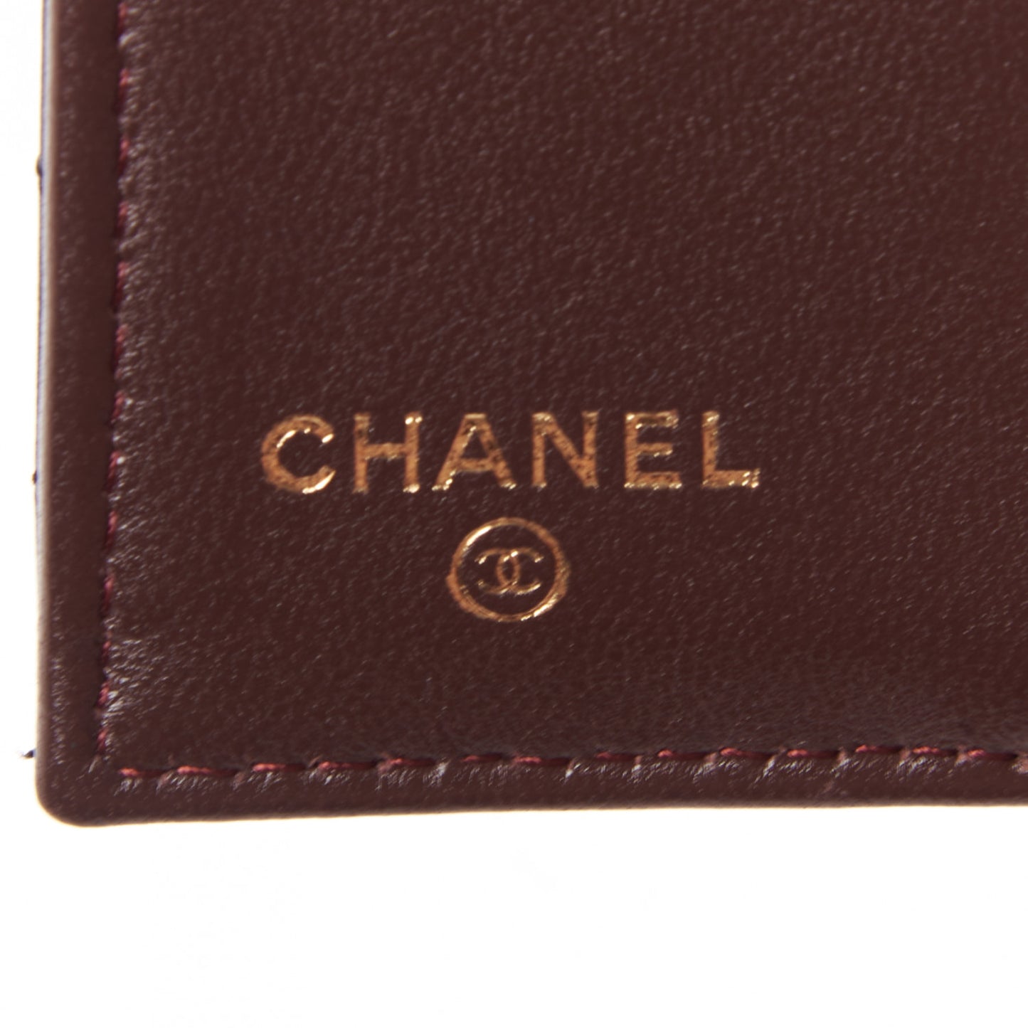 Lambskin Quilted Double Flap Wallet Black