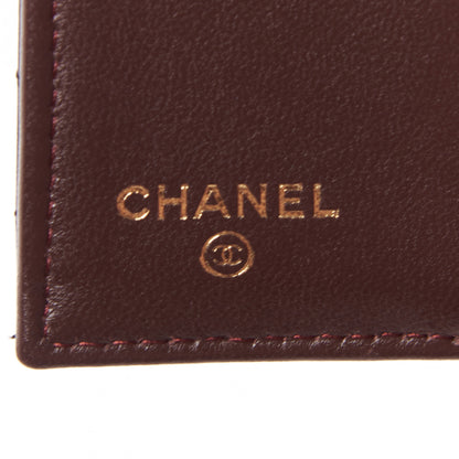 Chanel Lambskin Quilted Double Flap Wallet Black 7 of 9