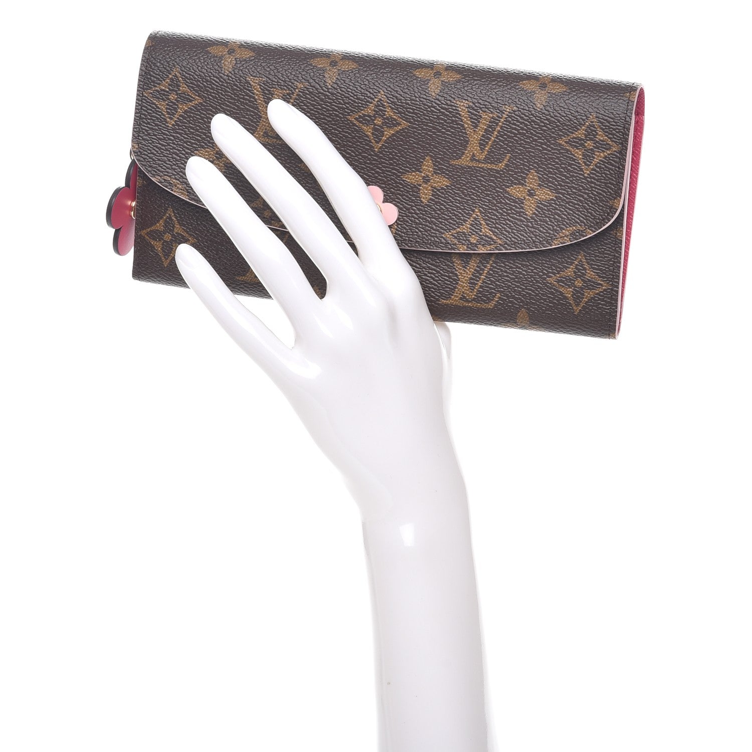 Louis Vuitton Monogram Bloom Flower Emilie Wallet 2 of 8